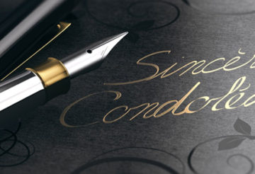 Ecrire un texte de condoléances