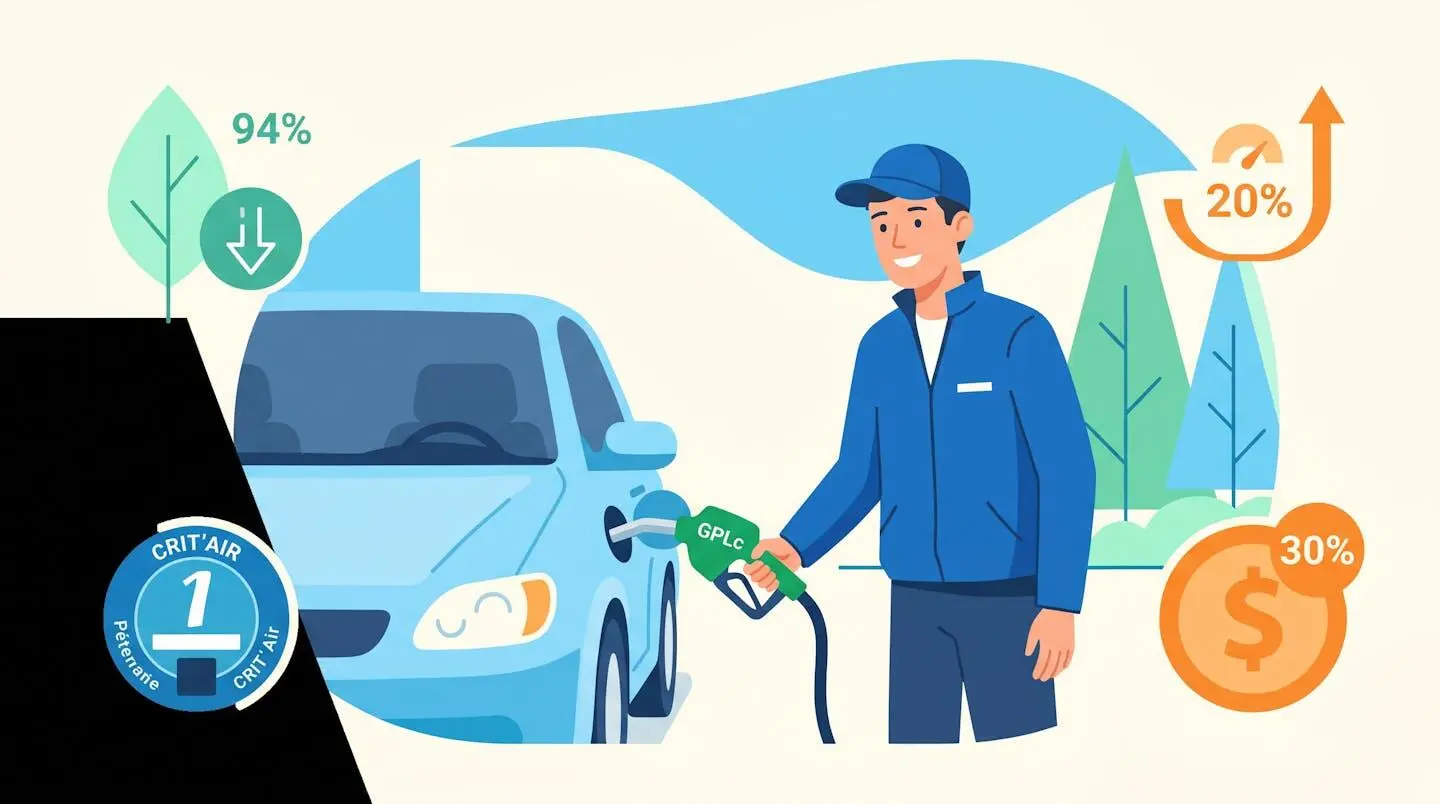 Illustration des avantages économiques et environnementaux du GPLc pour le conducteur
